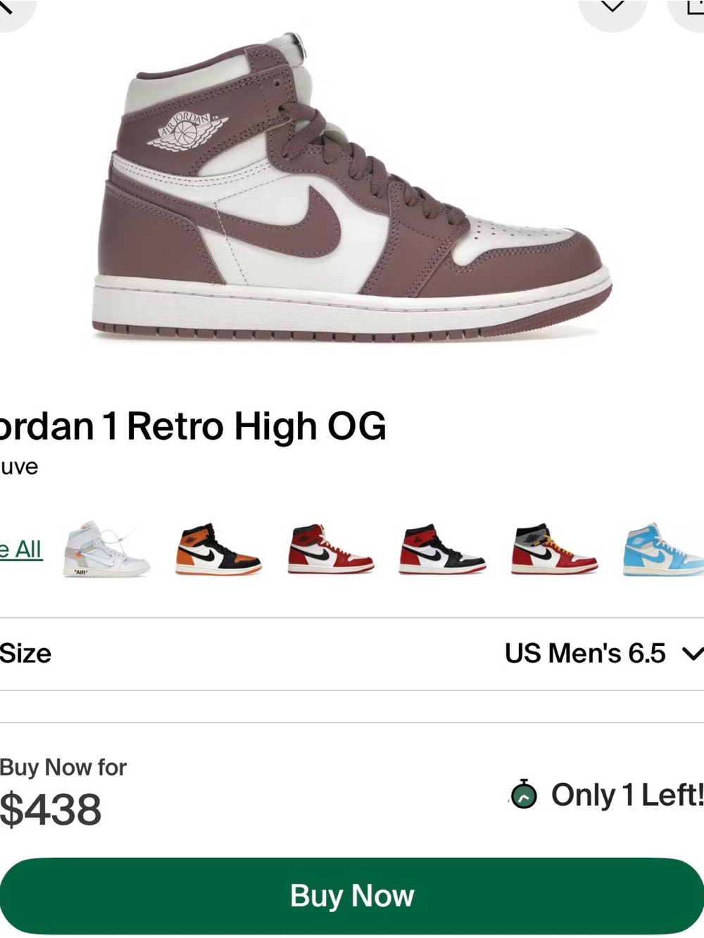 Jordan WMNS Air Jordan 1 Mid — Platinum & Sky Mauve